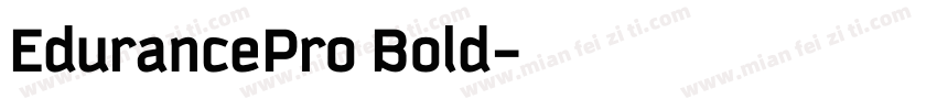 EdurancePro Bold字体转换